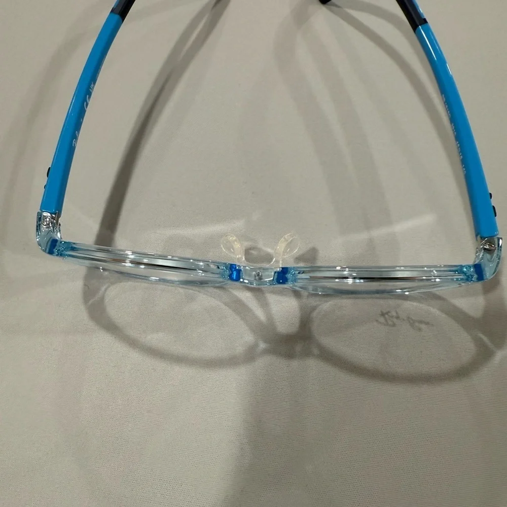 Ray-Ban Kids Jr Blue Clear Oval Eyeglasses